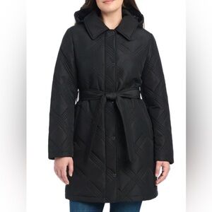 Jones New York Women’s Black Quilted Jacket Coat XS NWT Stylish Classic Style
